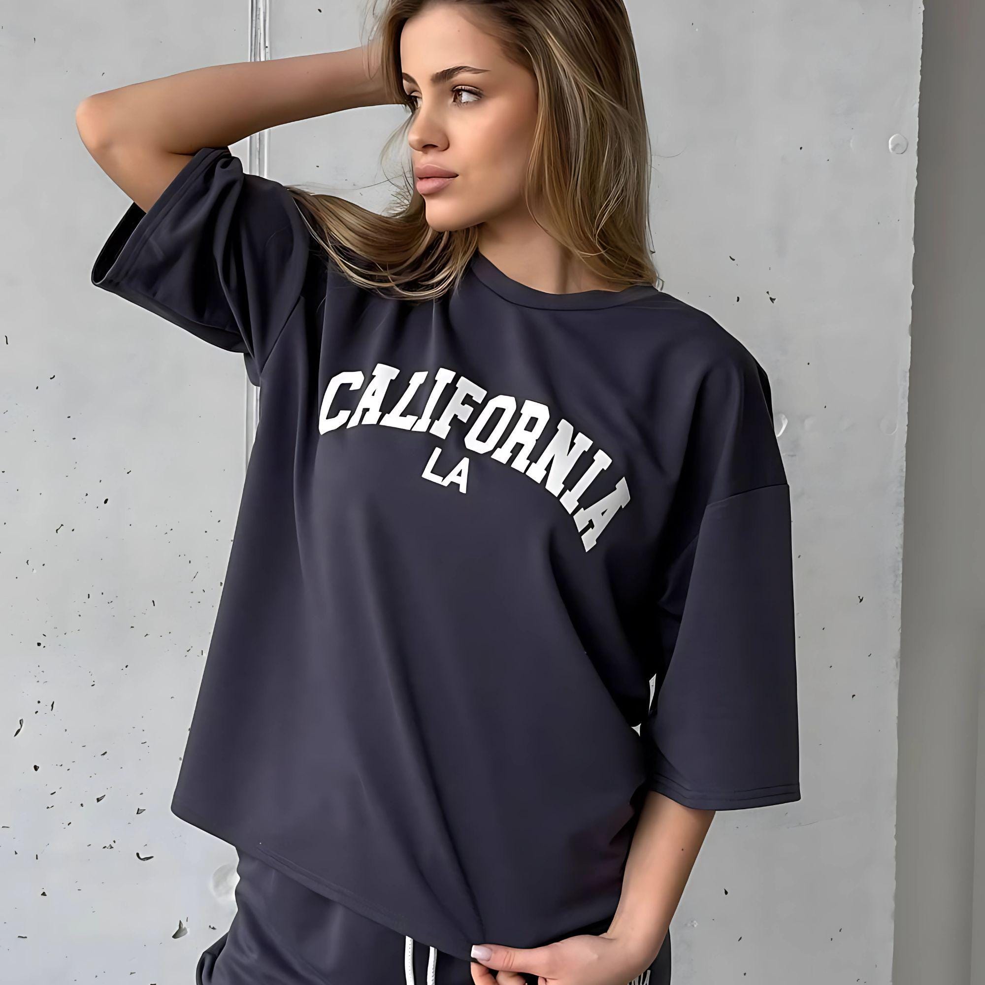 California La Tracksuit: Women's Oversized Cotton Jogger Set